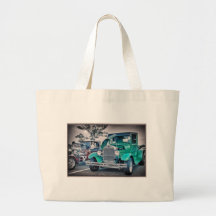 Vintage Classic Pickup Truck Photo Picture T Shirt Bag