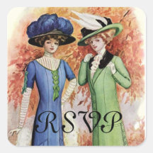 Vintage Clipart Thank You Stickers