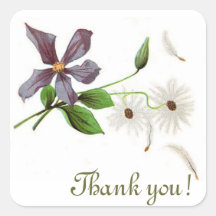 Vintage Clipart Thank You Stickers