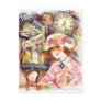 Vintage Coffee Lady Postcard