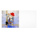 Vintage collage Paris party photo cards