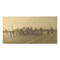 Vintage College Football Game from 1902 Photo Card Template