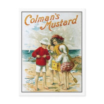 Vintage Colman's Mustard Kids On the Beach Ad