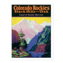 Vintage Colorado Black Hills Post Card