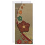 vintage colorful flower vector art custom rack cards