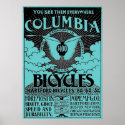 Vintage Columbia Bicycles Advertisement Poster posters