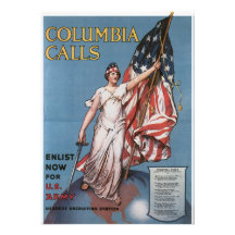 Vintage Columbia Calls Army Recruiting Cards