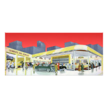 Vintage Complete Car Service Garage Auto Mechanics Personalized Announcement