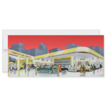 Vintage Complete Car Service Garage Custom Invite
