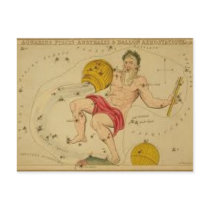 Vintage Constellation of Aquarius Postcard