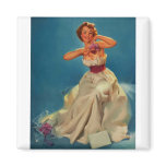Vintage Corsage Prom Gil Elvgren Pinup Girl magnets