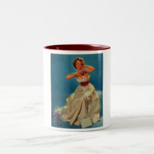 Vintage Corsage Prom Gil Elvgren Pinup Girl Mugs