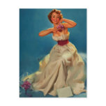 Vintage Corsage Prom Gil Elvgren Pinup Girl postcards