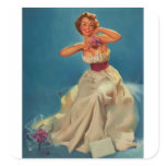 Vintage Corsage Prom Gil Elvgren Pinup Girl stickers