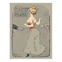 Vintage Corset Lacing Post Card