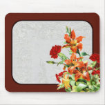 Vintage country look floral mouse pad mousepads