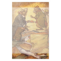 Vintage Country Mouse, City Mouse Aesop's Fable
