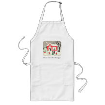 Vintage Countryside Greetings Apron