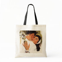 Vintage Couple in a Loving Embrace Bags