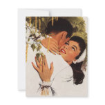 Vintage Couple in a Loving Embrace invitations