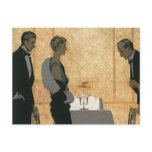 Vintage Couple Out for an Elegant Dinner postcards