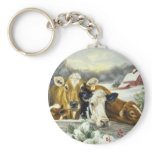 Vintage Cow Image Key Chains