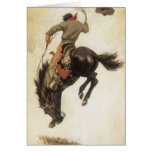 Vintage Cowboy Christmas Card