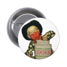 Vintage Cowboy Toy Gun Hand in the Cookie Jar Buttons