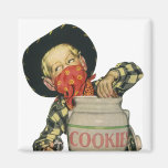 Vintage Cowboy Toy Gun Hand in the Cookie Jar Fridge Magnets