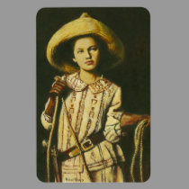 Vintage Cowgirl Flexible Magnet magnets