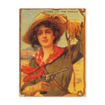 Vintage Cowgirl "Queen of the Ranch" Postcard