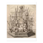 Vintage Creepy Skeletons, Skulls and Trees Postcards