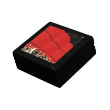 Vintage Cruise Ship Passengers Waving Goodbye Gift Box
