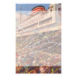 Vintage Cruise Ship Vacation; Bon Voyage Party! Customized Stationery