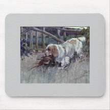 Vintage Cumber Spaniel Mouse Mat