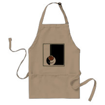 Vintage Cup of Coffee; Black and White Art Deco Aprons