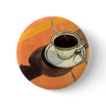 Vintage Cup of Coffee with Sauce and Spoon buttons