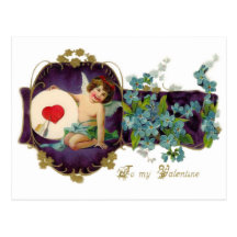 Vintage Cupid Valentine Postcard