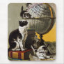 Vintage Cute Cats Kittens School Mousepad