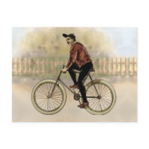 Vintage Cyclist in the Country