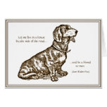Vintage Dachshund Customisable Card