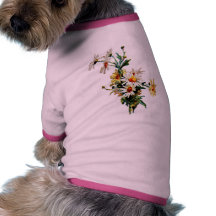 *Vintage Daisy* Flower Art Pet Tshirt