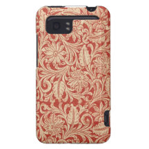 Vintage Damask Floral Red HTC Vivid Tough HTC Vivid Case