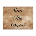 Vintage Damask Save The Date! Postcards