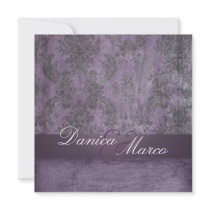 Vintage Damask Wedding Invitations