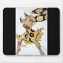 Vintage Dancing Woman in Yellow Mousepad