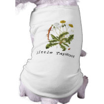Vintage Dandelion Illustration Cute Doggie T-shirt