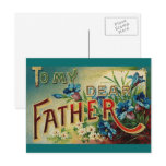 Vintage Dear Father Post Card