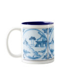Vintage Delft Tile Windmill Coffee Mug