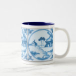 Vintage Delft Tile Windmill Coffee Mug